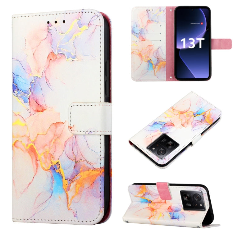 PT003 เคสโทรศัพท์หนังพลิกลายหินอ่อน, For Xiaomi Redmi Note 12S 4G Global, For Xiaomi 13T, For Xiaomi Poco F5 5G/Redmi Note 12 Turbo, For Xiaomi Poco F5 Pro 5G/Redmi K60