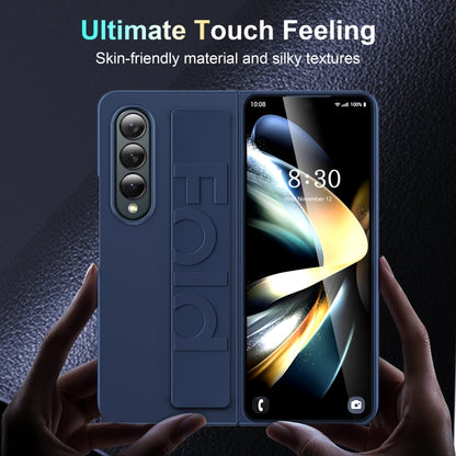 ที่ใส่สายรัดข้อมือซิลิโคนเคสโทรศัพท์แบบพับได้, For Samsung Galaxy Z Fold4, For Samsung Galaxy Z Fold3