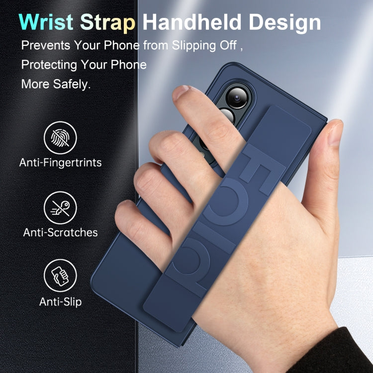 ที่ใส่สายรัดข้อมือซิลิโคนเคสโทรศัพท์แบบพับได้, For Samsung Galaxy Z Fold4, For Samsung Galaxy Z Fold3