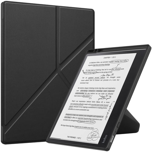 เคสสมาร์ทแท็บเล็ตหนัง TPU เปลี่ยนรูปสีทึบ, For Kobo Elipsa 2E