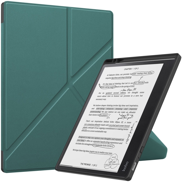 เคสสมาร์ทแท็บเล็ตหนัง TPU เปลี่ยนรูปสีทึบ, For Kobo Elipsa 2E