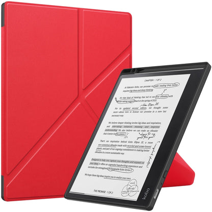เคสสมาร์ทแท็บเล็ตหนัง TPU เปลี่ยนรูปสีทึบ, For Kobo Elipsa 2E