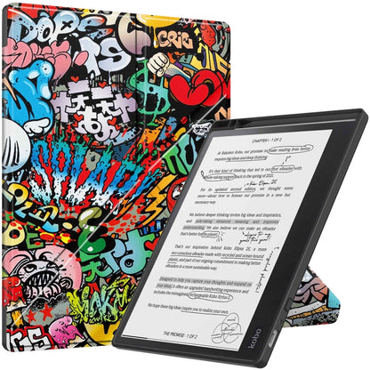 เคสสมาร์ทแท็บเล็ตหนัง TPU เปลี่ยนรูปทาสี, For Kobo Elipsa 2E