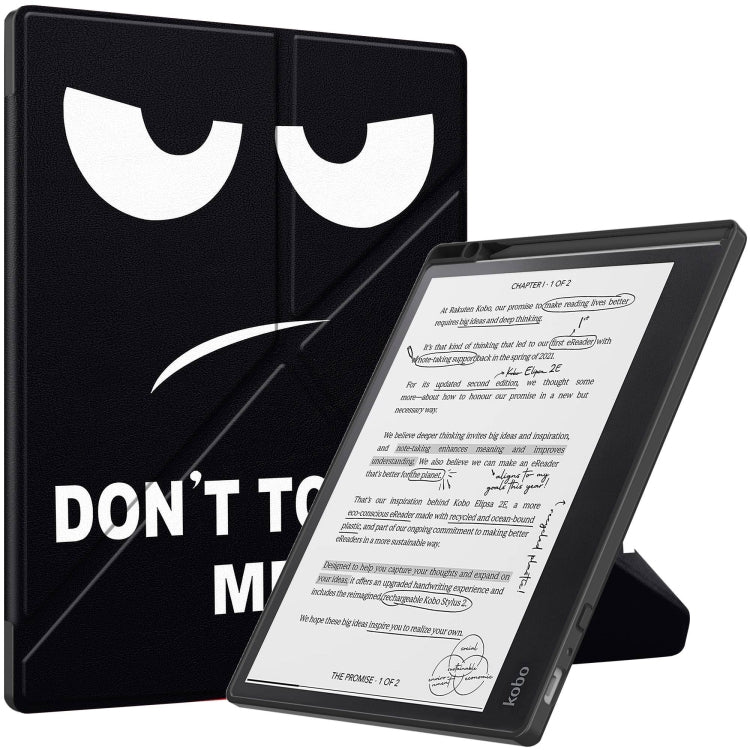 เคสสมาร์ทแท็บเล็ตหนัง TPU เปลี่ยนรูปทาสี, For Kobo Elipsa 2E