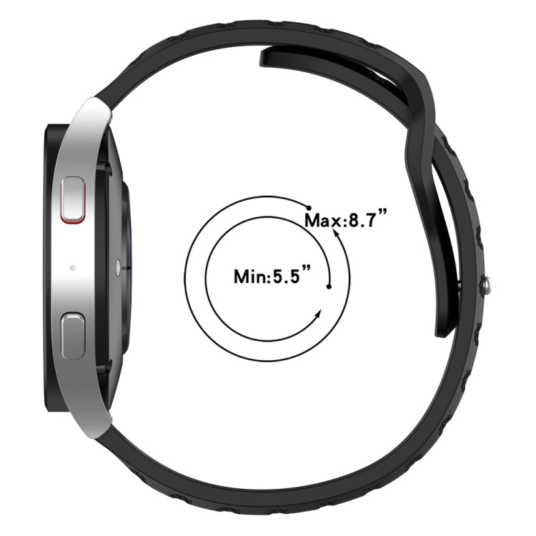 วงนาฬิกาเปลี่ยนซิลิโคนลายจุดสากล, 20mm, 22mm