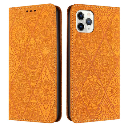 เคสโทรศัพท์หนังดูดซับนูนชาติพันธุ์, For iPhone 11, For iPhone 11 Pro, For iPhone 11 Pro Max, For iPhone X / XS, For iPhone XR, For iPhone XS Max, For iPhone SE 2022 / 7 / 8, For iPhone 7 Plus / 8 Plus