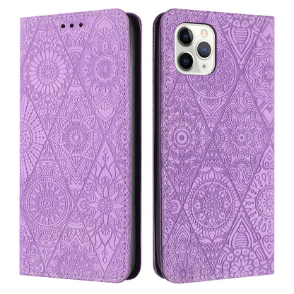 เคสโทรศัพท์หนังดูดซับนูนชาติพันธุ์, For iPhone 11, For iPhone 11 Pro, For iPhone 11 Pro Max, For iPhone X / XS, For iPhone XR, For iPhone XS Max, For iPhone SE 2022 / 7 / 8, For iPhone 7 Plus / 8 Plus