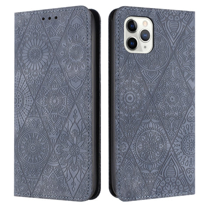 เคสโทรศัพท์หนังดูดซับนูนชาติพันธุ์, For iPhone 11, For iPhone 11 Pro, For iPhone 11 Pro Max, For iPhone X / XS, For iPhone XR, For iPhone XS Max, For iPhone SE 2022 / 7 / 8, For iPhone 7 Plus / 8 Plus