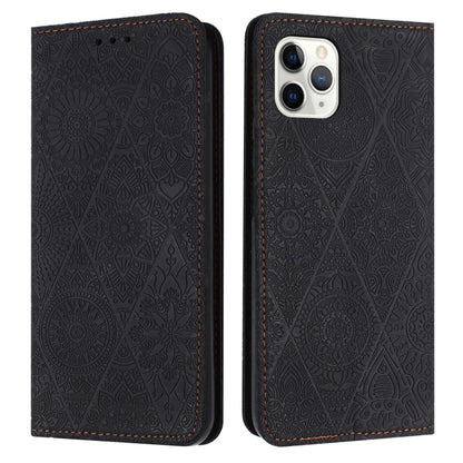 เคสโทรศัพท์หนังดูดซับนูนชาติพันธุ์, For iPhone 11, For iPhone 11 Pro, For iPhone 11 Pro Max, For iPhone X / XS, For iPhone XR, For iPhone XS Max, For iPhone SE 2022 / 7 / 8, For iPhone 7 Plus / 8 Plus