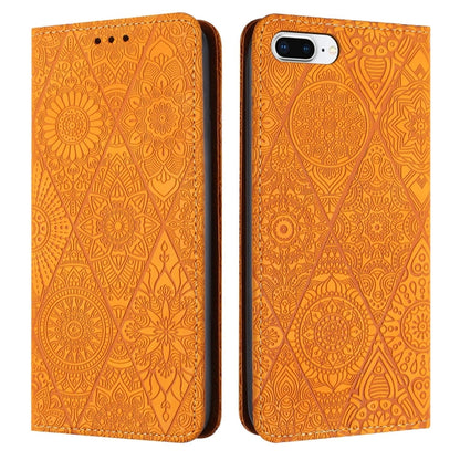 เคสโทรศัพท์หนังดูดซับนูนชาติพันธุ์, For iPhone 11, For iPhone 11 Pro, For iPhone 11 Pro Max, For iPhone X / XS, For iPhone XR, For iPhone XS Max, For iPhone SE 2022 / 7 / 8, For iPhone 7 Plus / 8 Plus