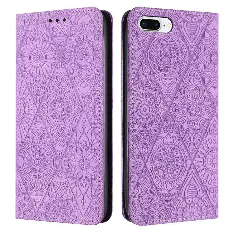 เคสโทรศัพท์หนังดูดซับนูนชาติพันธุ์, For iPhone 11, For iPhone 11 Pro, For iPhone 11 Pro Max, For iPhone X / XS, For iPhone XR, For iPhone XS Max, For iPhone SE 2022 / 7 / 8, For iPhone 7 Plus / 8 Plus