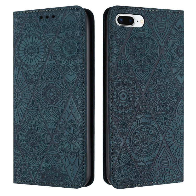 เคสโทรศัพท์หนังดูดซับนูนชาติพันธุ์, For iPhone 11, For iPhone 11 Pro, For iPhone 11 Pro Max, For iPhone X / XS, For iPhone XR, For iPhone XS Max, For iPhone SE 2022 / 7 / 8, For iPhone 7 Plus / 8 Plus
