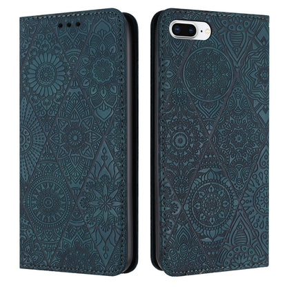 เคสโทรศัพท์หนังดูดซับนูนชาติพันธุ์, For iPhone 11, For iPhone 11 Pro, For iPhone 11 Pro Max, For iPhone X / XS, For iPhone XR, For iPhone XS Max, For iPhone SE 2022 / 7 / 8, For iPhone 7 Plus / 8 Plus