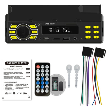 SWM D3400 เครื่องเล่น MP3 บลูทูธในรถยนต์รองรับ Smart Voice Assistant / FM