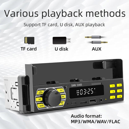 SWM D3400 เครื่องเล่น MP3 บลูทูธในรถยนต์รองรับ Smart Voice Assistant / FM