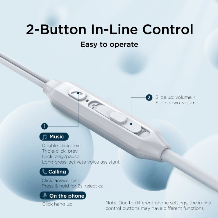 JOYROOM JR-EC06 Type-C หูฟังแบบมีสายโลหะในหู, ความยาว: 1.2 ม., JR-EC06