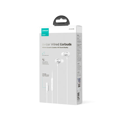 JOYROOM JR-EC06 Type-C หูฟังแบบมีสายโลหะในหู, ความยาว: 1.2 ม., JR-EC06