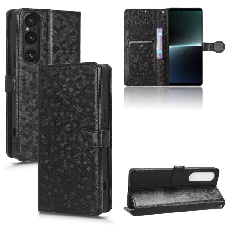 เคสโทรศัพท์หนังลายจุดรังผึ้ง, For Sony Xperia 1 VIII, For Sony Xperia 10 VII, For Sony Xperia 1 VII, For Sony Xperia 10 VI, For Sony Xperia 1 VI, For Sony Xperia 1 V, For Sony Xperia 10 V