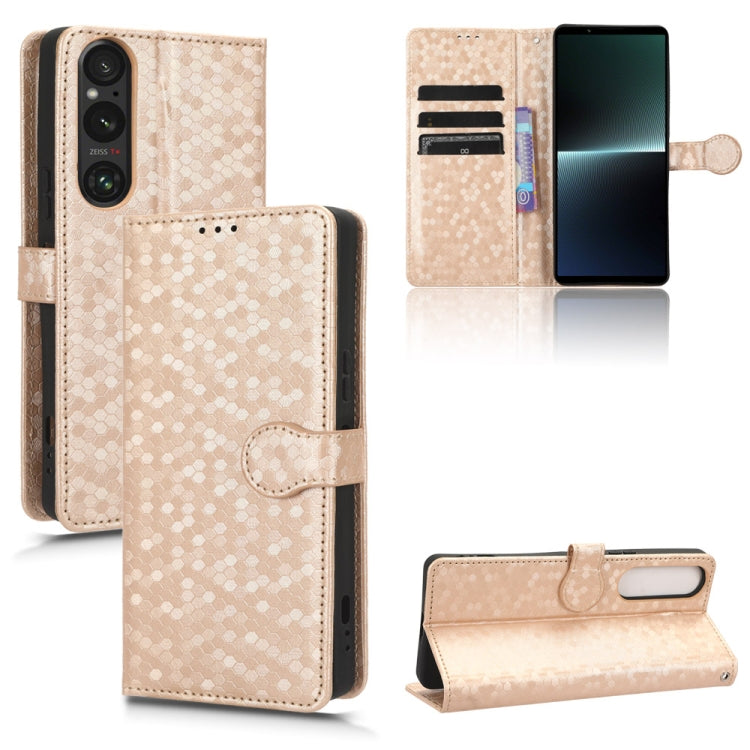 เคสโทรศัพท์หนังลายจุดรังผึ้ง, For Sony Xperia 1 VIII, For Sony Xperia 10 VII, For Sony Xperia 1 VII, For Sony Xperia 10 VI, For Sony Xperia 1 VI, For Sony Xperia 1 V, For Sony Xperia 10 V