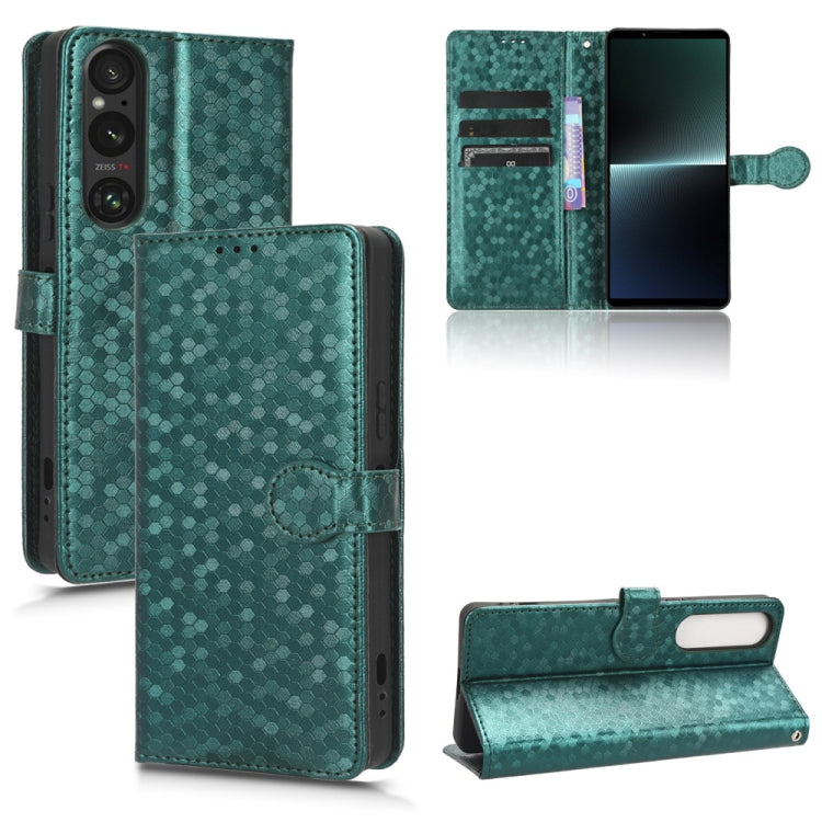 เคสโทรศัพท์หนังลายจุดรังผึ้ง, For Sony Xperia 1 VIII, For Sony Xperia 10 VII, For Sony Xperia 1 VII, For Sony Xperia 10 VI, For Sony Xperia 1 VI, For Sony Xperia 1 V, For Sony Xperia 10 V