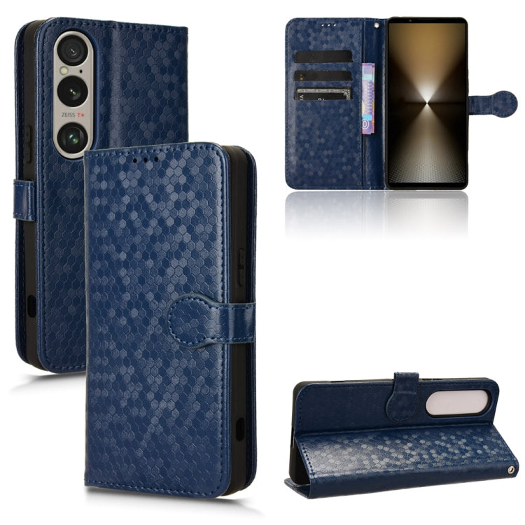 เคสโทรศัพท์หนังลายจุดรังผึ้ง, For Sony Xperia 1 VIII, For Sony Xperia 10 VII, For Sony Xperia 1 VII, For Sony Xperia 10 VI, For Sony Xperia 1 VI, For Sony Xperia 1 V, For Sony Xperia 10 V