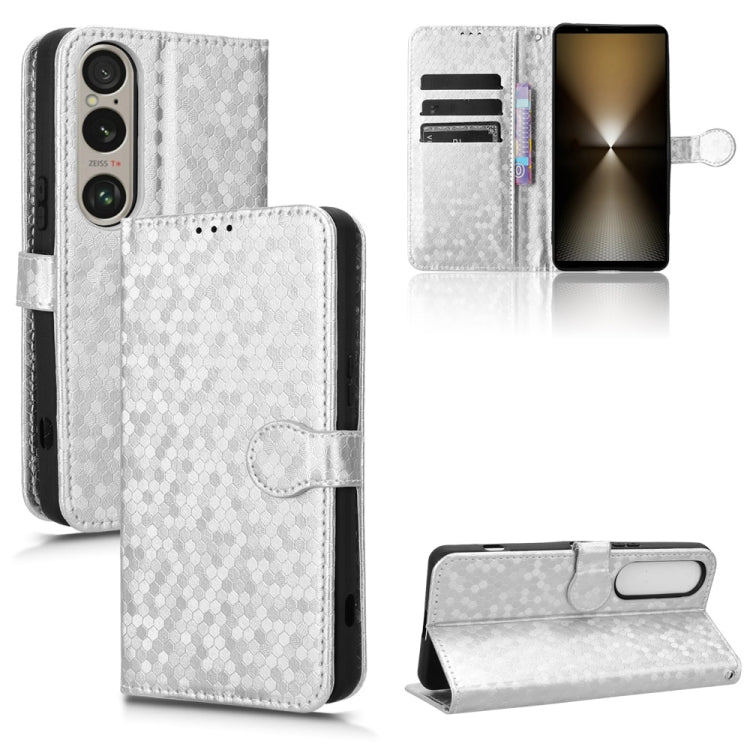 เคสโทรศัพท์หนังลายจุดรังผึ้ง, For Sony Xperia 1 VIII, For Sony Xperia 10 VII, For Sony Xperia 1 VII, For Sony Xperia 10 VI, For Sony Xperia 1 VI, For Sony Xperia 1 V, For Sony Xperia 10 V
