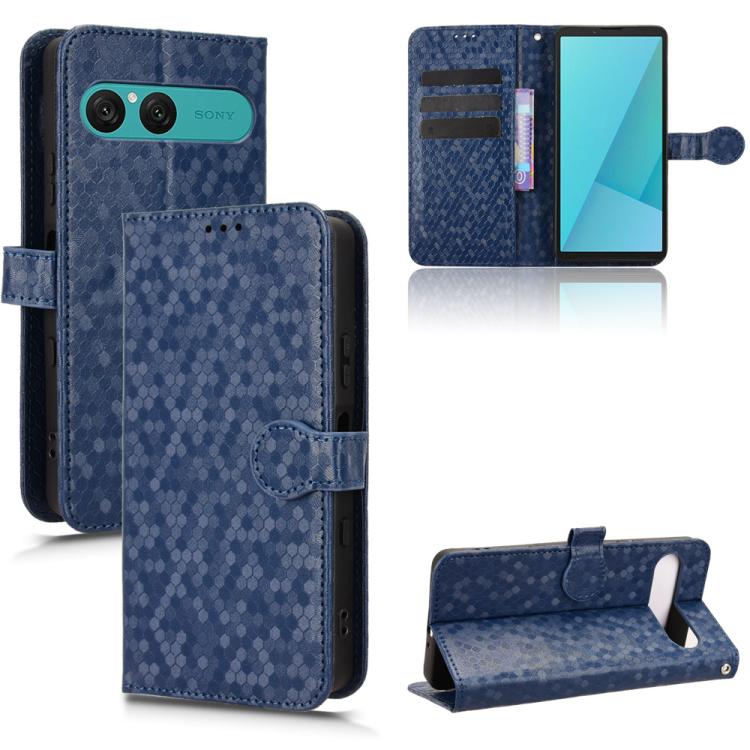 เคสโทรศัพท์หนังลายจุดรังผึ้ง, For Sony Xperia 1 VIII, For Sony Xperia 10 VII, For Sony Xperia 1 VII, For Sony Xperia 10 VI, For Sony Xperia 1 VI, For Sony Xperia 1 V, For Sony Xperia 10 V