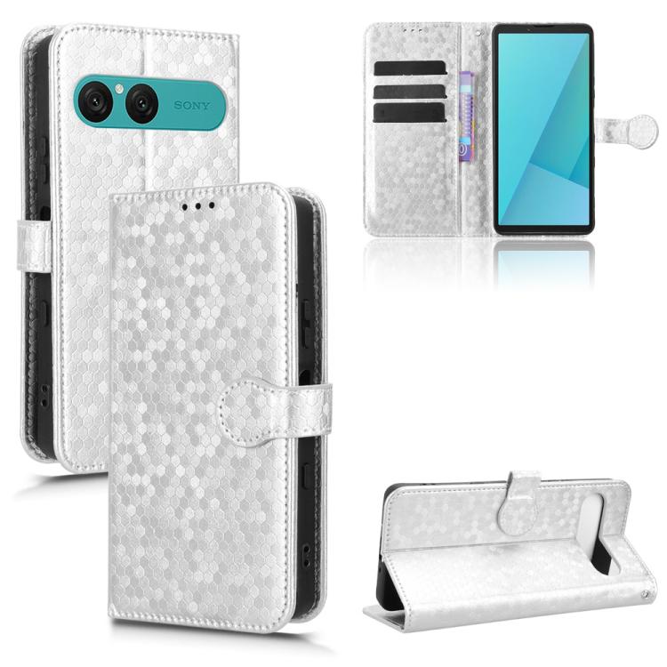 เคสโทรศัพท์หนังลายจุดรังผึ้ง, For Sony Xperia 1 VIII, For Sony Xperia 10 VII, For Sony Xperia 1 VII, For Sony Xperia 10 VI, For Sony Xperia 1 VI, For Sony Xperia 1 V, For Sony Xperia 10 V