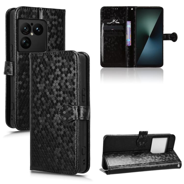 เคสโทรศัพท์หนังลายจุดรังผึ้ง, For Sony Xperia 1 VIII, For Sony Xperia 10 VII, For Sony Xperia 1 VII, For Sony Xperia 10 VI, For Sony Xperia 1 VI, For Sony Xperia 1 V, For Sony Xperia 10 V