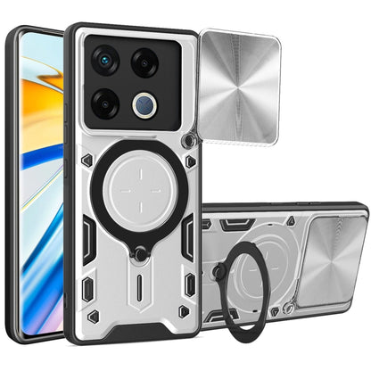 ซองใส่โทรศัพท์แบบแม่เหล็ก Camshield แบบเลื่อนพื้นผิวซีดี, For Infinix Note 40 5G, For Infinix Smart 8 Plus, For Infinix GT 20 Pro, For Infinix Hot 40i / Smart 8, For Infinix Note 30 4G/5G, For Infinix Note 30 Pro 4G, For Infinix Note 30 VIP 5G         ...