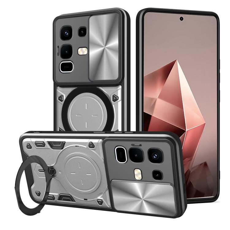 ซองใส่โทรศัพท์แบบแม่เหล็ก Camshield แบบเลื่อนพื้นผิวซีดี, For Infinix Hot 70 5G, For Infinix Note Edge 5G, For Infinix Note 60 Pro 5G, For Infinix GT 30 Pro, For Infinix Note 50s, For Infinix Note 50x, For Infinix Smart 9 / Hot 50i, For Infinix Hot 50 4G
