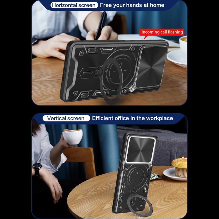 ซองใส่โทรศัพท์แบบแม่เหล็ก Camshield แบบเลื่อนพื้นผิวซีดี, For Infinix Note 40 5G, For Infinix Smart 8 Plus, For Infinix GT 20 Pro, For Infinix Hot 40i / Smart 8, For Infinix Note 30 4G/5G, For Infinix Note 30 Pro 4G, For Infinix Note 30 VIP 5G         ...