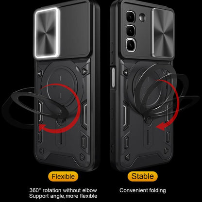 ซองใส่โทรศัพท์แบบแม่เหล็ก Camshield แบบเลื่อนพื้นผิวซีดี, For Infinix Hot 70 5G, For Infinix Note Edge 5G, For Infinix Note 60 Pro 5G, For Infinix GT 30 Pro, For Infinix Note 50s, For Infinix Note 50x, For Infinix Smart 9 / Hot 50i, For Infinix Hot 50 4G