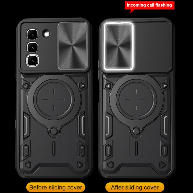 ซองใส่โทรศัพท์แบบแม่เหล็ก Camshield แบบเลื่อนพื้นผิวซีดี, For Infinix Hot 70 5G, For Infinix Note Edge 5G, For Infinix Note 60 Pro 5G, For Infinix GT 30 Pro, For Infinix Note 50s, For Infinix Note 50x, For Infinix Smart 9 / Hot 50i, For Infinix Hot 50 4G