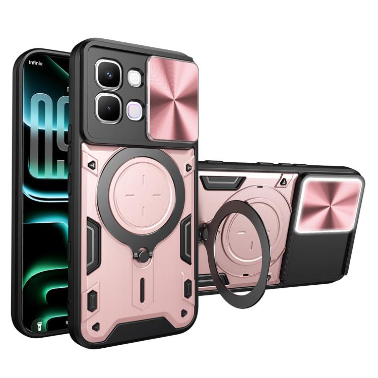 ซองใส่โทรศัพท์แบบแม่เหล็ก Camshield แบบเลื่อนพื้นผิวซีดี, For Infinix Hot 70 5G, For Infinix Note Edge 5G, For Infinix Note 60 Pro 5G, For Infinix GT 30 Pro, For Infinix Note 50s, For Infinix Note 50x, For Infinix Smart 9 / Hot 50i, For Infinix Hot 50 4G