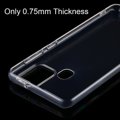 0.75 มม. บางเฉียบโปร่งใส TPU เคสป้องกัน, For Samsung Galaxy A21s, For Xiaomi Redmi Note 9, For Huawei Y6p, For Xiaomi Redmi 10X Pro, For Vivo X50