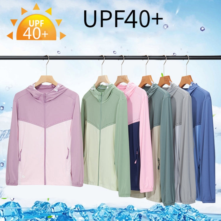 UPF40 + ชายและหญิงฤดูร้อนความยืดหยุ่นสูงผ้าไหมน้ำแข็งครีมกันแดดเสื้อผ้าเสื้อกีฬา, M, L, XL, XXL, XXXL, XXXXL, XXXXXL