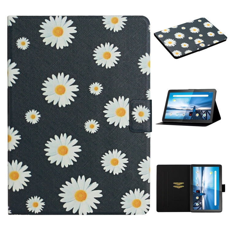 ซองหนังพลิกแนวนอนลายดอกไม้พร้อมช่องเสียบการ์ดและตัวยึด, For Huawei MediaPad M5 lite 10.1, For Huawei MediaPad T5, For Lenovo Tab M10, For Lenovo Tab M10 Plus, For Samsung Galaxy Tab A 8.0 2019, For Samsung Galaxy Tab A 10.1 (2019)                      ...