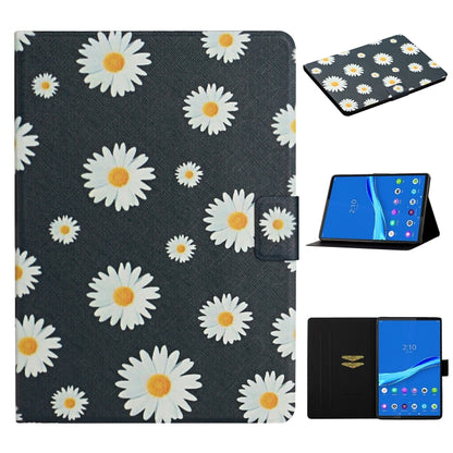 ซองหนังพลิกแนวนอนลายดอกไม้พร้อมช่องเสียบการ์ดและตัวยึด, For Huawei MediaPad M5 lite 10.1, For Huawei MediaPad T5, For Lenovo Tab M10, For Lenovo Tab M10 Plus, For Samsung Galaxy Tab A 8.0 2019, For Samsung Galaxy Tab A 10.1 (2019)                      ...