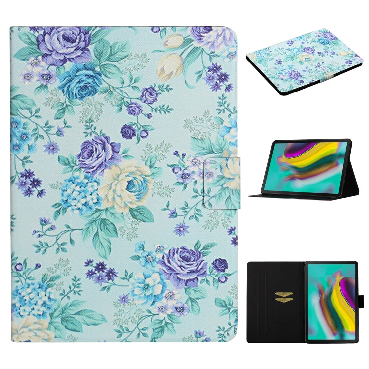 ซองหนังพลิกแนวนอนลายดอกไม้พร้อมช่องเสียบการ์ดและตัวยึด, For Huawei MediaPad M5 lite 10.1, For Huawei MediaPad T5, For Lenovo Tab M10, For Lenovo Tab M10 Plus, For Samsung Galaxy Tab A 8.0 2019, For Samsung Galaxy Tab A 10.1 (2019)                      ...