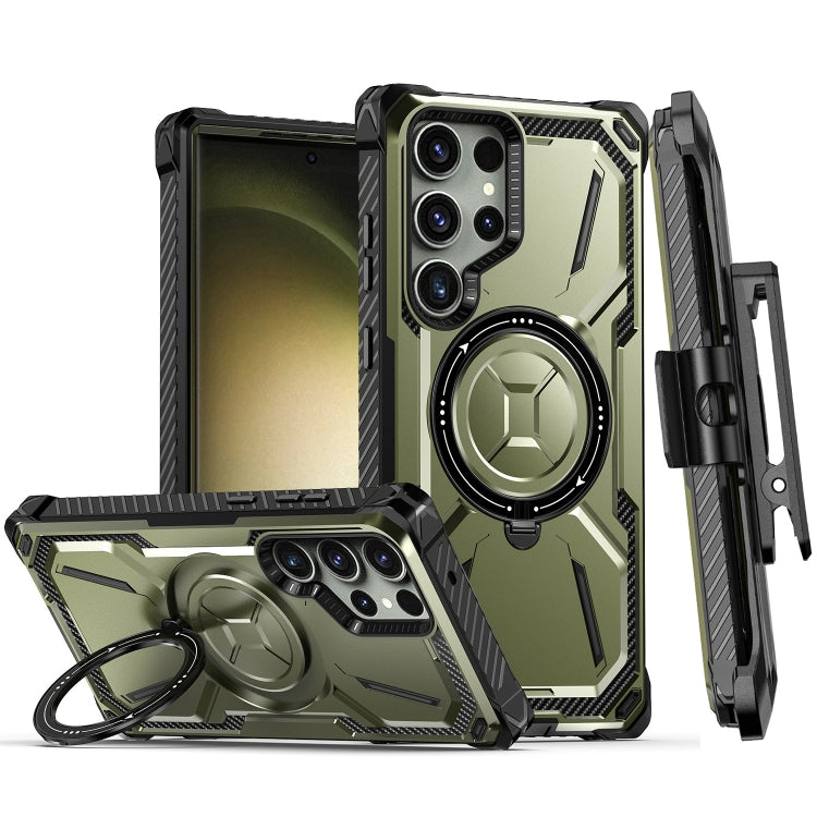 Armor Series MagSafe Magnetic Holder เคสโทรศัพท์พร้อมคลิปหนีบด้านหลัง, For Samsung Galaxy S23 Ultra 5G, For Samsung Galaxy S23 5G, For Samsung Galaxy S22 Ultra 5G, For Samsung Galaxy S22 5G, For Samsung Galaxy S22+ 5G, For Samsung Galaxy S21 Ultra 5G  ...