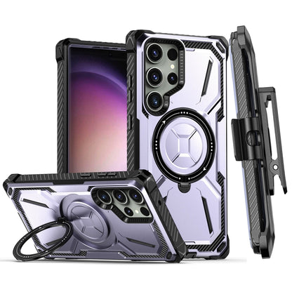 Armor Series MagSafe Magnetic Holder เคสโทรศัพท์พร้อมคลิปหนีบด้านหลัง, For Samsung Galaxy S23 Ultra 5G, For Samsung Galaxy S23 5G, For Samsung Galaxy S22 Ultra 5G, For Samsung Galaxy S22 5G, For Samsung Galaxy S22+ 5G, For Samsung Galaxy S21 Ultra 5G  ...