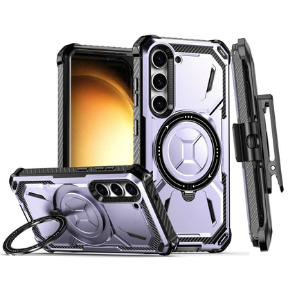 Armor Series MagSafe Magnetic Holder เคสโทรศัพท์พร้อมคลิปหนีบด้านหลัง, For Samsung Galaxy S23 Ultra 5G, For Samsung Galaxy S23 5G, For Samsung Galaxy S22 Ultra 5G, For Samsung Galaxy S22 5G, For Samsung Galaxy S22+ 5G, For Samsung Galaxy S21 Ultra 5G  ...