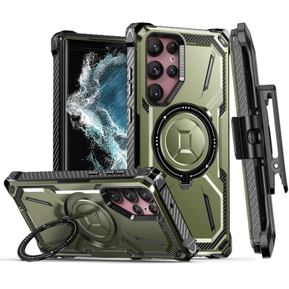 Armor Series MagSafe Magnetic Holder เคสโทรศัพท์พร้อมคลิปหนีบด้านหลัง, For Samsung Galaxy S23 Ultra 5G, For Samsung Galaxy S23 5G, For Samsung Galaxy S22 Ultra 5G, For Samsung Galaxy S22 5G, For Samsung Galaxy S22+ 5G, For Samsung Galaxy S21 Ultra 5G  ...