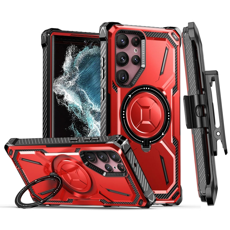 Armor Series MagSafe Magnetic Holder เคสโทรศัพท์พร้อมคลิปหนีบด้านหลัง, For Samsung Galaxy S23 Ultra 5G, For Samsung Galaxy S23 5G, For Samsung Galaxy S22 Ultra 5G, For Samsung Galaxy S22 5G, For Samsung Galaxy S22+ 5G, For Samsung Galaxy S21 Ultra 5G  ...