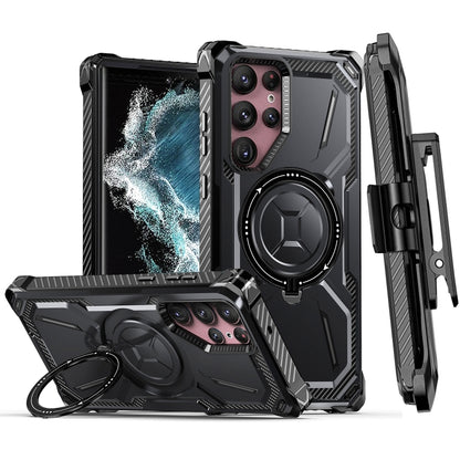 Armor Series MagSafe Magnetic Holder เคสโทรศัพท์พร้อมคลิปหนีบด้านหลัง, For Samsung Galaxy S23 Ultra 5G, For Samsung Galaxy S23 5G, For Samsung Galaxy S22 Ultra 5G, For Samsung Galaxy S22 5G, For Samsung Galaxy S22+ 5G, For Samsung Galaxy S21 Ultra 5G  ...