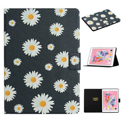 ซองหนังพลิกแนวนอนลายดอกไม้พร้อมช่องเสียบการ์ดและตัวยึด, For Samsung Galaxy Tab S6, For Amazon Kindle Fire 7 (2019), For Amazon Kindle Fire HD 8 (2020), For Amazon Kindle Fire HD 10, For iPad 5, For iPad 10.2, For iPad Pro 10.5 inch, For iPad Pro 11 2020