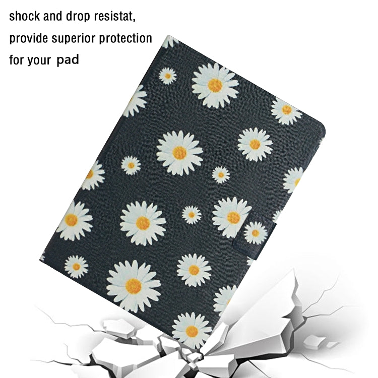 ซองหนังพลิกแนวนอนลายดอกไม้พร้อมช่องเสียบการ์ดและตัวยึด, For iPad Mini 2019, For iPad Mini 4 & 3 & 2 & 1