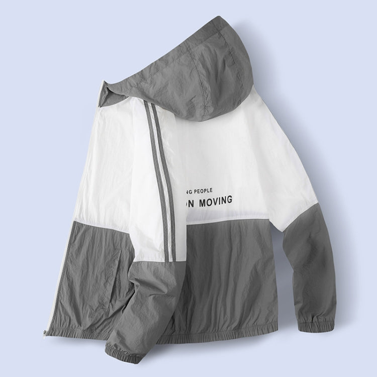 ฤดูร้อนชายและหญิงบางลำลอง Hoodie เสื้อผ้าป้องกันแสงแดด, S, M, L, XL