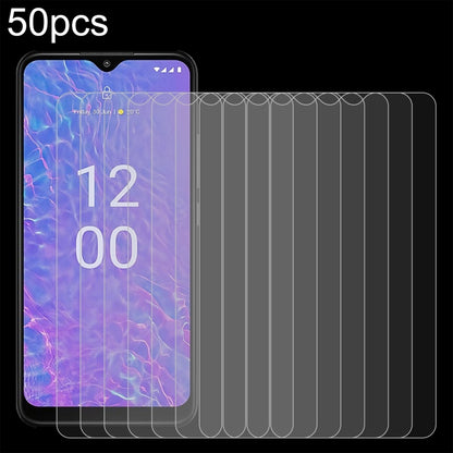 50 ชิ้น 0.26 มม. 9H 2.5D ฟิล์มกระจกนิรภัย, For Nokia C50 5G, For Nokia C210, For Nokia G310, For Nokia G42, For Nokia C110, For Nokia C300